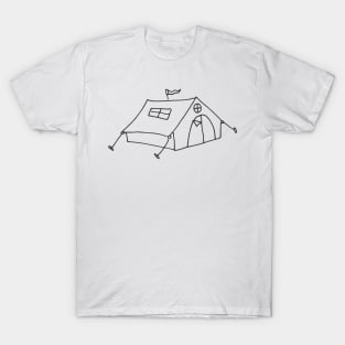 Hand drawn Camping Outdoor Tent T-Shirt